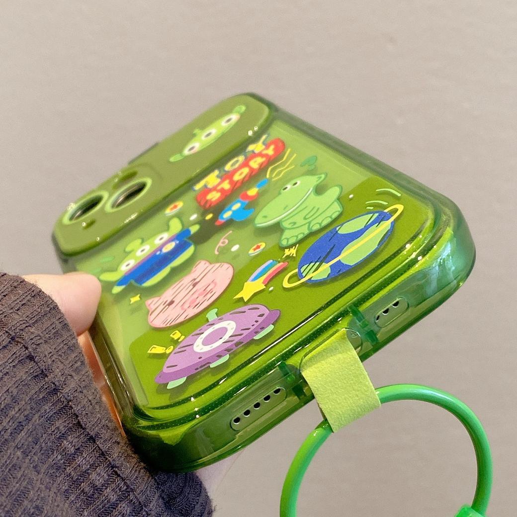 Phone Case With Mirror and Pendant For iPhone 13-15 Pro Plus Max